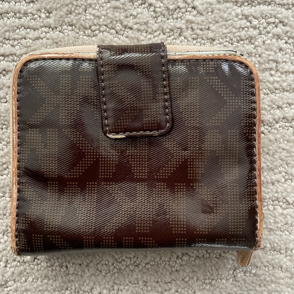 Michael Kors Brown and Tan Wallet